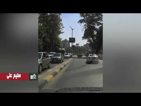 انتظام حركة المرور على طريق كورنيش الكيت كات فى الجيزة