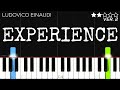 Ludovico einaudi  experience  easy piano tutorial