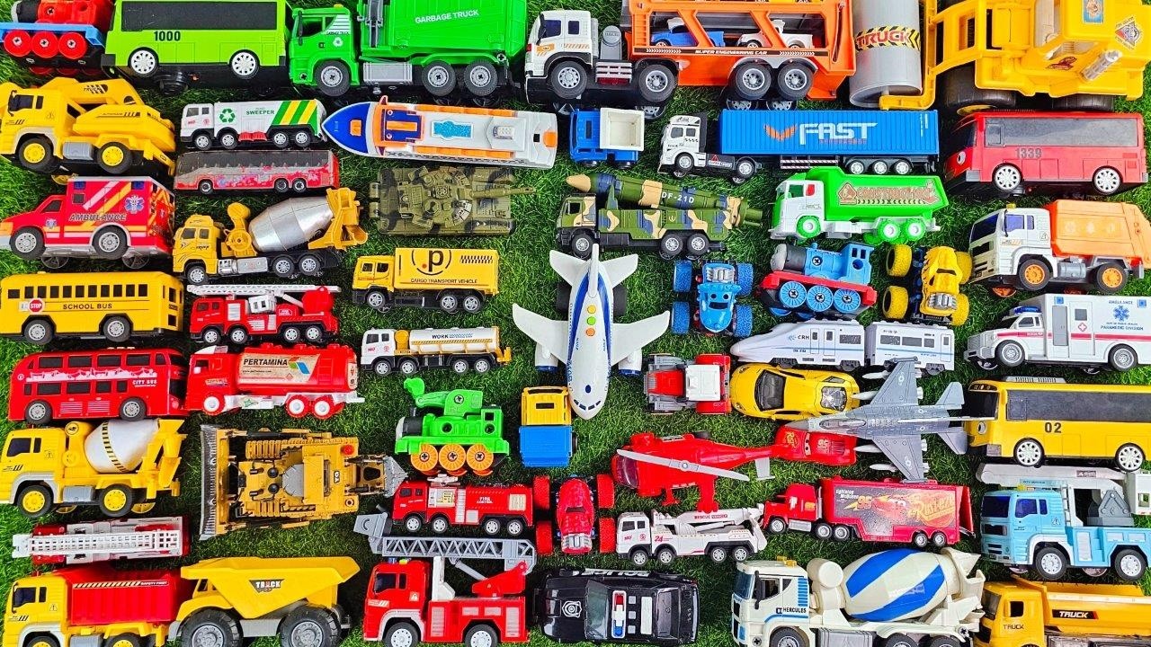 Mobil Mobilan Polisi, Mobil Truk Molen, Mobil Balap, Mobil Damkar, Beko Excavator, Ambulance 261