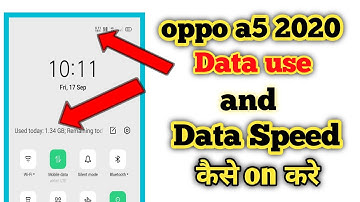 Oppo A5 2020 Me Data Show Kaise Kare !! Toon netwerksnelheid A5 2020