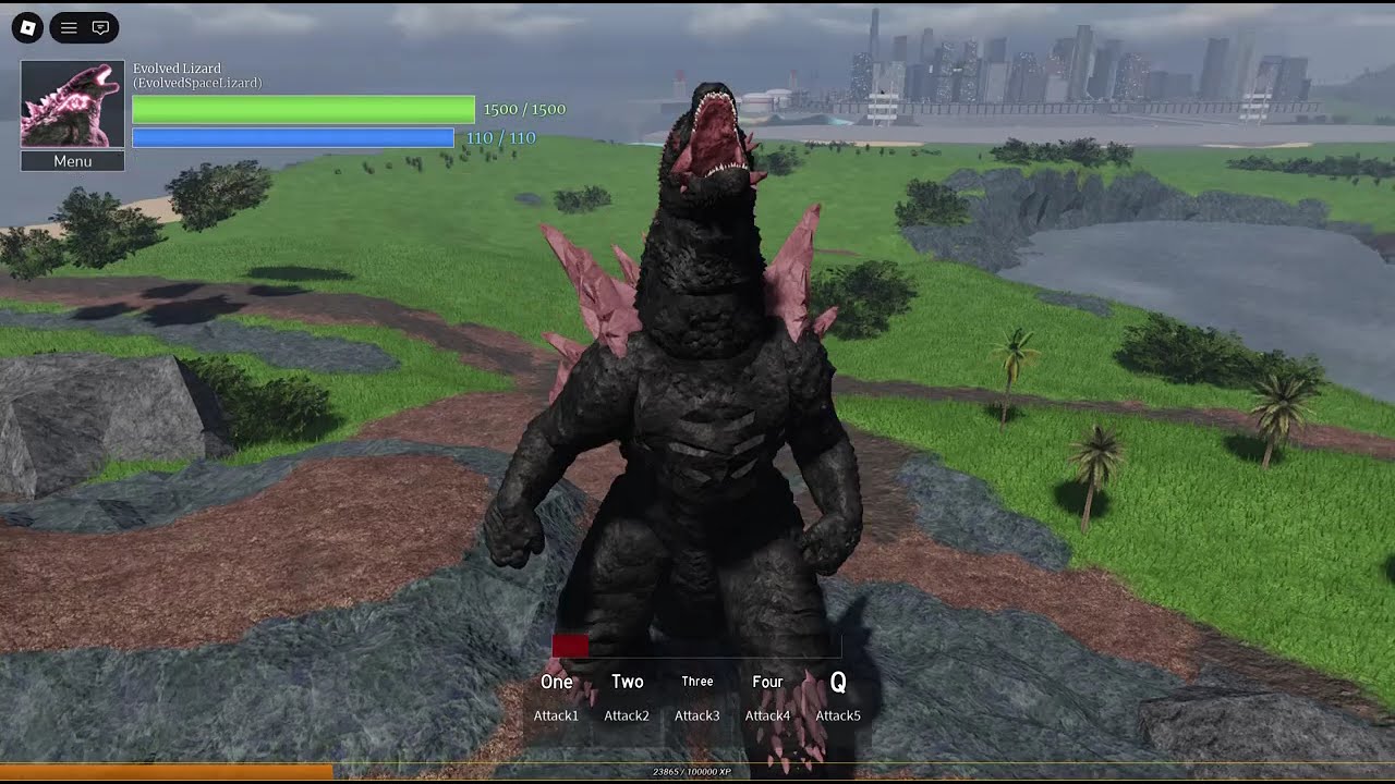 jugando como Godzilla Evolved en Age Of Titans/ condegames32