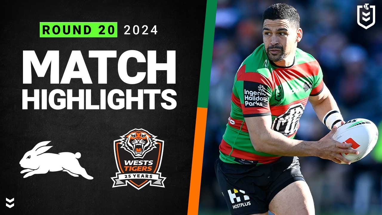 NRL Highlights | NRL 2024 | Rabbitohs v Wests Tigers | Match Highlights