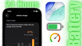 iOS 26.6 Beta 2 Battery Life &amp; Performance (After 24 Hours)