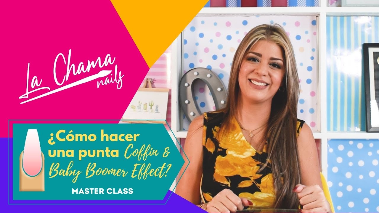¿Cómo hacer una punta Coffin & Baby Boomer Effect? │ Master Class by La Chama Nails YouTube