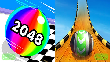 Sky Rolling Ball 3D Vs Ball Run 2048 Android iOS Mobile Gameplay Walkthrough 123692