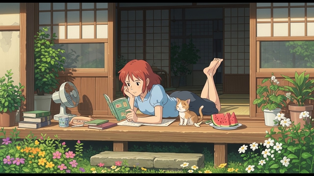 Peaceful Moments in My Hometown 🌿 | A Soft Ghibli-Inspired Dreamy Escape