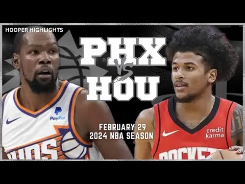 Phoenix Suns vs Houston Rockets Full Game Highlights | Feb 29 | 2024 NBA Season