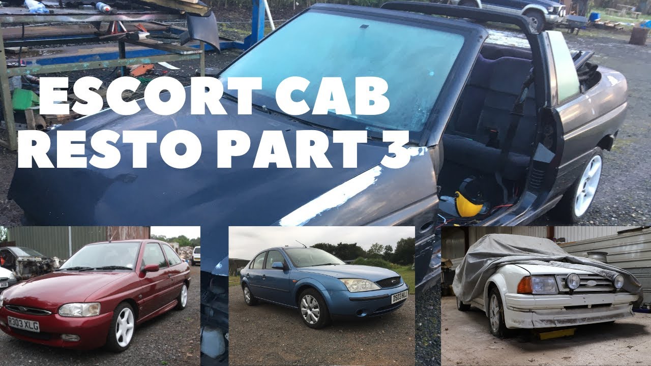 Scrap MK6 Escort Cabriolet Part 3 + MK3 escort + MK3 Mondeo