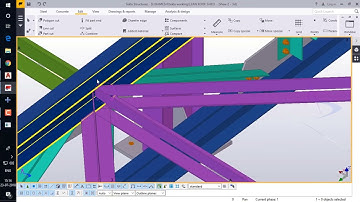 Tekla Structures 2016i-Tutorial-21_Sample Projects (Lean Roof Shed)-Part-5 (Roof Bracing Connection)