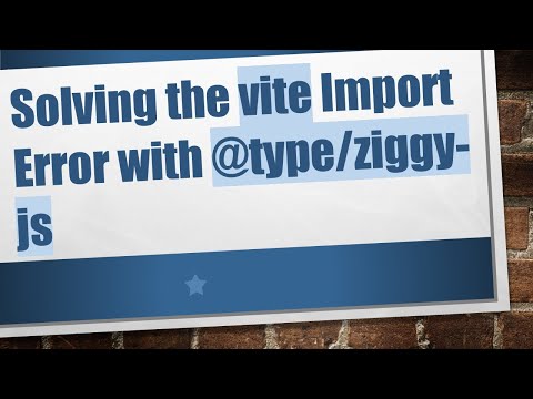 Solving the vite Import Error with @type/ziggy-js
