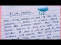 Essay on rainy season in english      rainy season essay writing  rainy season paragraph 