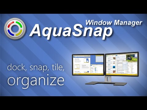 AquaSnap Window Manager: dock, snap, tile, organize