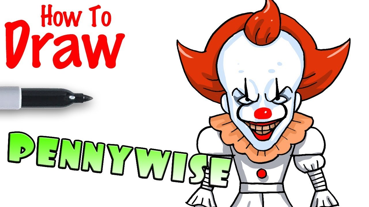 How To Draw Pennywise Youtube