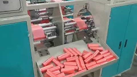 automatic roll change garbage bag machine
