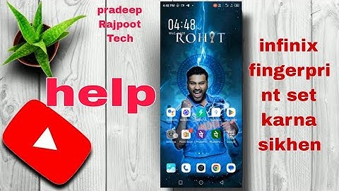 Fingerprint Lock Set Kaise Karen | How To Set Fingerprint Lock In Infinix Smart 4 Plus | Fingerprint