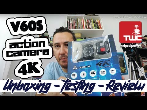 Η φθηνότερη action camera greek 4K V60S Unboxing, Testing, Review | Gearbest Greece