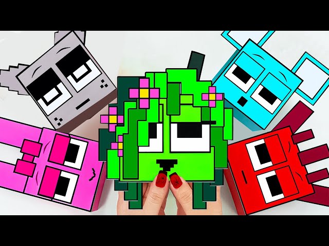 💖Paper DIY💖 DIY MINECRAFT SPRUNKI Incredibox Blind Box Unboxing | How to make SPRUNKI Blind Bag ASMR