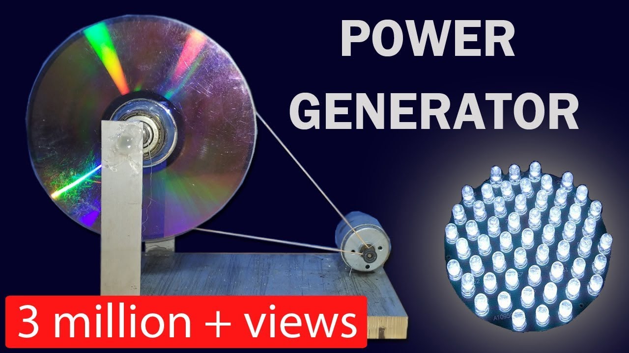 DC motor dynamo | How to make a Power Generator - A easy science project - YouTube