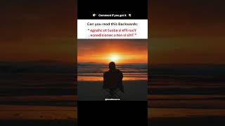 Can You Read This Backwards? ✨| ReadReverse #shortsvideo #shortsfeed #focus #positivity #motivation