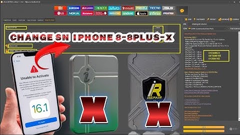 HOW TO CHANGE SN IPHONE 8-8plus-X IOS 16.1-16.1.1