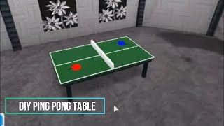 How To Build a Ping Pong Table in Bloxburg