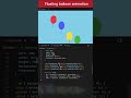 Ballon floating Animation using HTML CSS