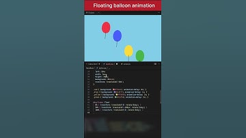 Ballon floating Animation using HTML CSS