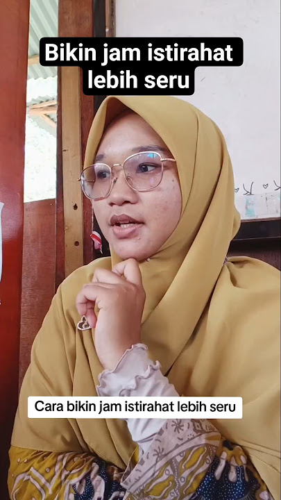 Ketika guru ngajak siswa ngobrol di jam istirahat