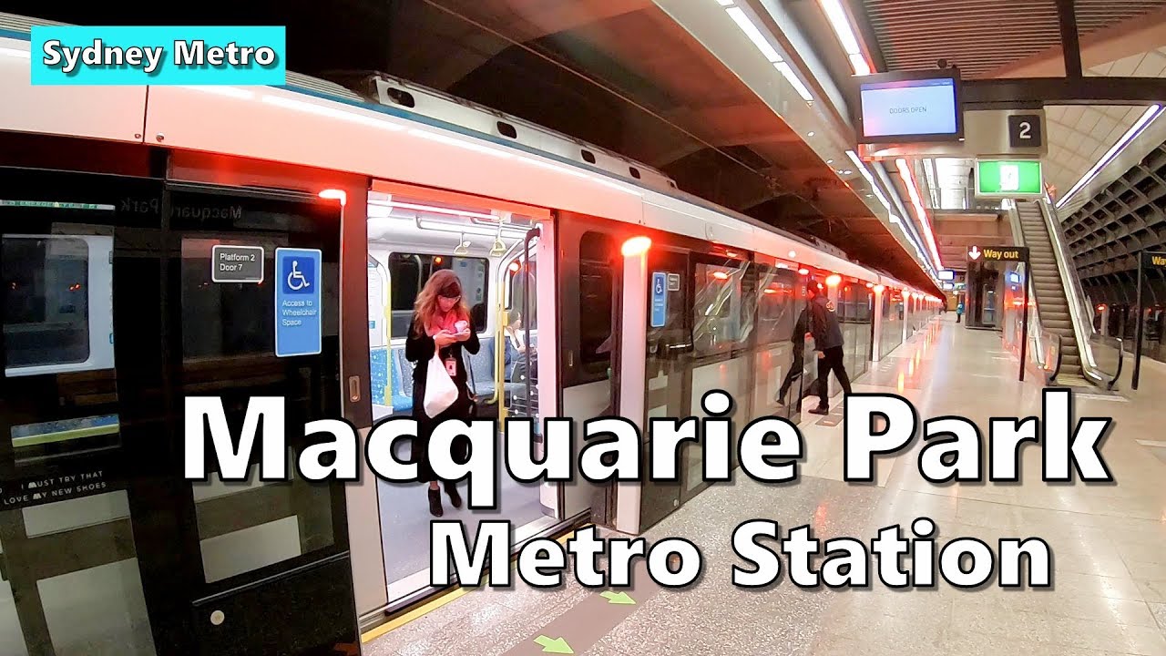 MACQUARIE PARK Metro Station SYDNEY METRO Station Tour YouTube