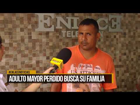 Adulto mayor perdido busca su familia