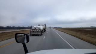 Bigrigtravels Live! - Carthage to Nevada, Missouri - Interstate 49 - February 22, 2017