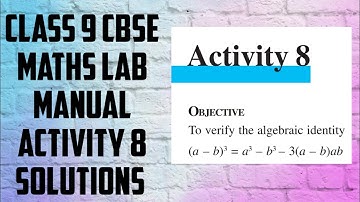 CLASS 9 CBSE MATHS LAB MANUAL ACTIVITY 8 SOLUTIONS
