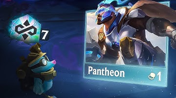 HOW IS THIS A 1-COST?! 7 InfiniTeam Pantheon/Lucian Reroll - TFT Set 8.5 PBE Gameplay