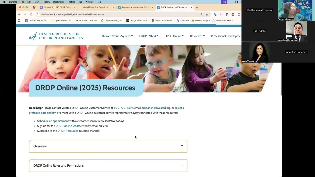 Программа подготовки региональных администраторов Desired Results 2025-2026: DRDP Online