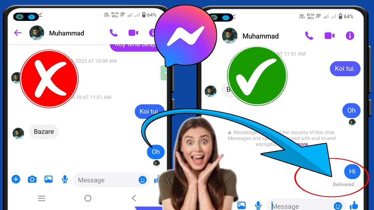 Comment réparer l'icône livrée par Messenger qui ne s'affiche pas