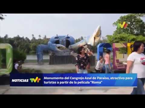 Noticias Tvt Monumento Del Cangrejo Azul De Paraíso Atractivo Para Turistas Youtube