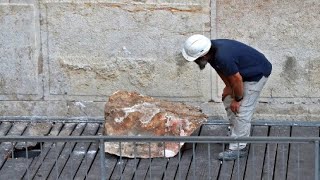 Fallen Western Wall Stone Removed