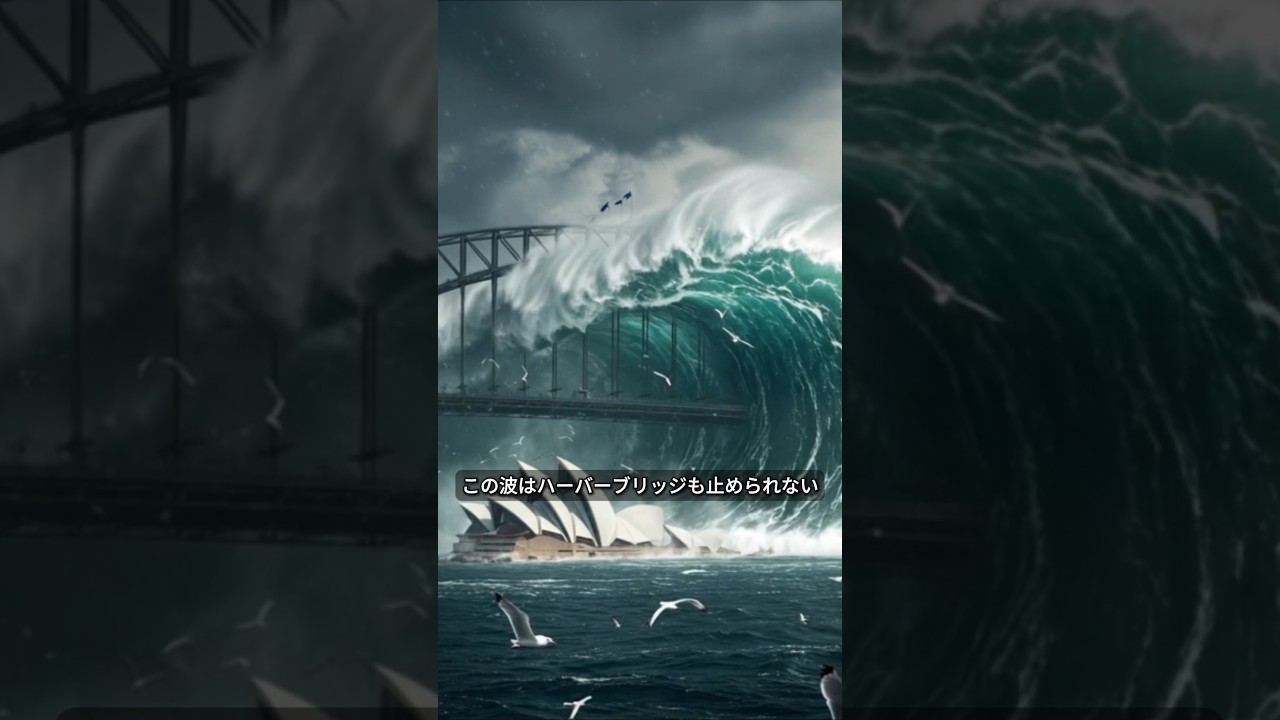 ハーバーブリッジを飲み込んだ巨大波 