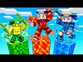 いろんな属性の忍者になってタワーを登るマインクラフト🥷🏼✨【マイクラ】ぽっぴんず
