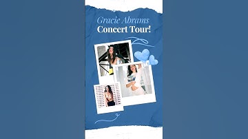 Gracie Abrams Revealed 2025 Secret Of Us European Tour!