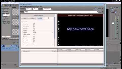 Sony Vegas Pro Tutorial - ProType Basics