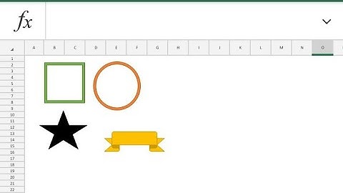 how to insert a shapes | on ms excel | on android phone