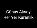 Günay Aksoy - Her yer karanlık (Lyrics)