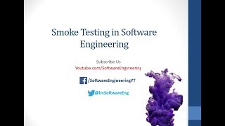 Smoke Testing in Software testing - Software Engineering | Urdu-Hindi
