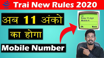 Trai New Rules 2020 - Now mobile number will be of 11 digits | Techy Bhaisaab