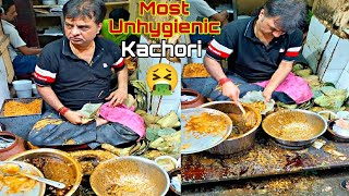 Most Unhygienic 🤮 Lali Chhangani Club Kachori Kolkata | Indian Street Food | Kolkata Street Food