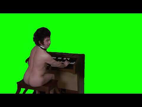 MONTY PYTHON NAKED ORGAN PLAYER GREEN SCREEN