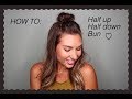 How to: half up half down bun!