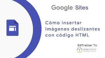 🟢Cómo INSERTAR en Google Sites un efecto de IMÁGENES DESLIZANTE con HTML.