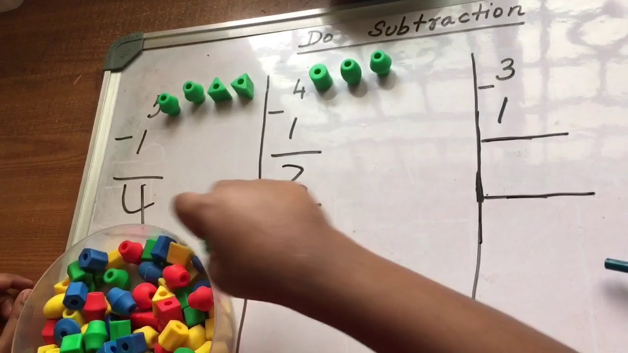 Subtraction of two numbers | Special Needs Education | Autism | Maths